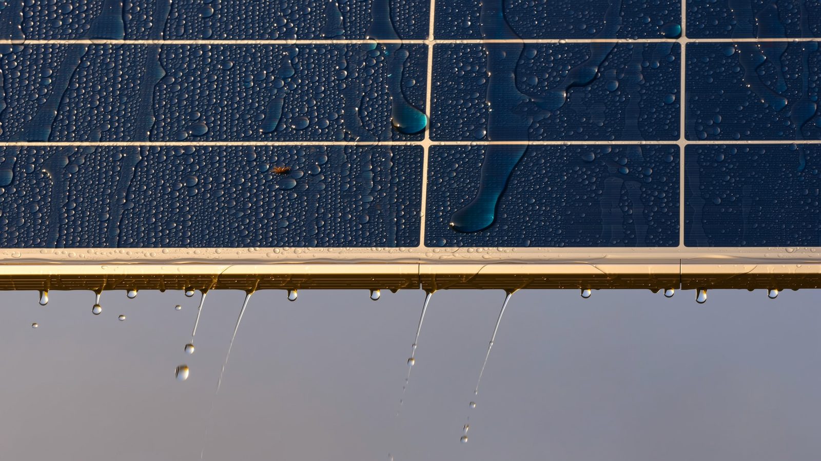 La pioggia pulisce davvero i pannelli fotovoltaici?