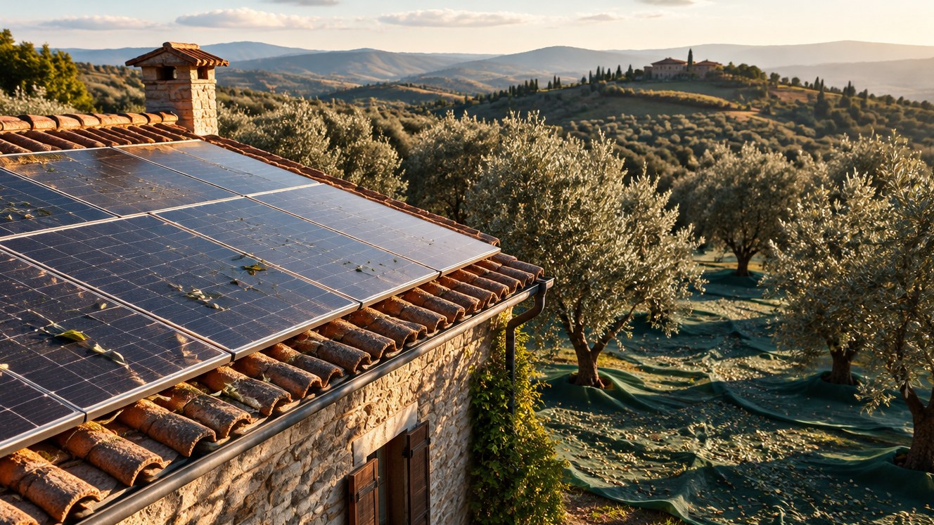Raccolta delle olive e fotovoltaico: pulire prima o dopo?