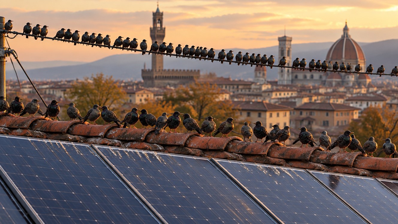 Storni sul tetto in autunno: il guano sui pannelli e cosa funziona
