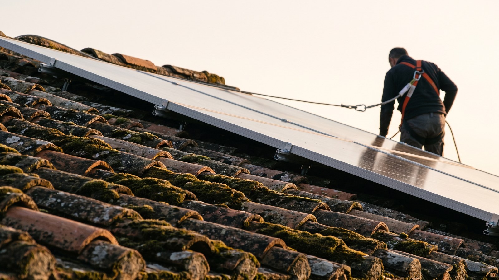 Fotovoltaico sul tetto in coppi: manutenzione senza rompere niente