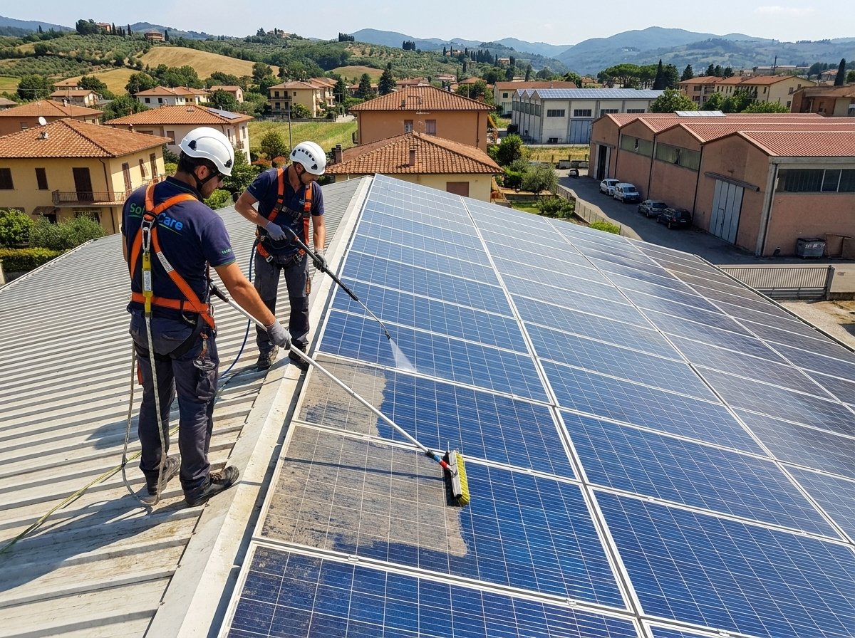 Pulizia pannelli fotovoltaici in Province di Pistoia e Prato